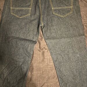 GBX Men's Dark Blue Relaxed Straight Fit Jeans